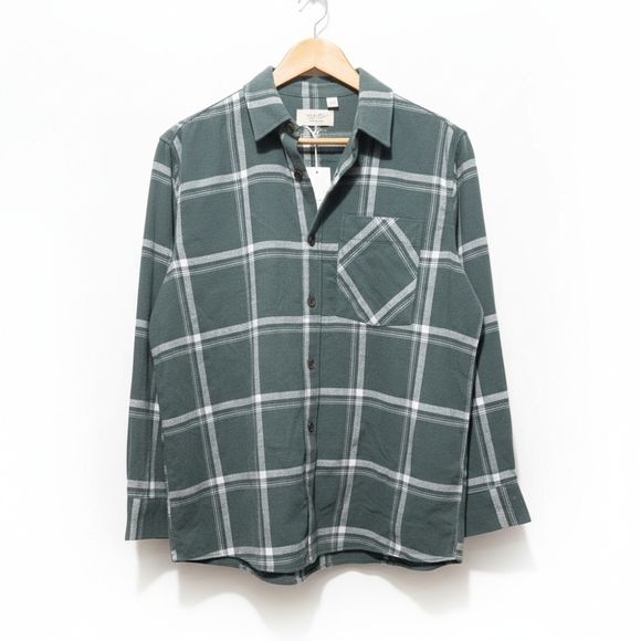 NWT Joie Green Plaid Button Down Shirt Size Small -Heritage Chic Cottagecore - Picture 2 of 9